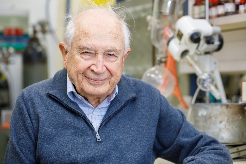 Prof. Rafi Mechoulam, Ein Kerem Campus. Photo by Yoram Aschheim