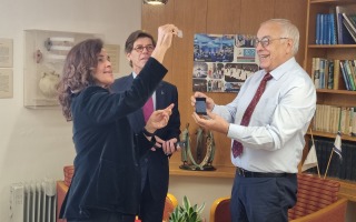 ביקור השגריר הפורטוגלי ונספחת התרבות בשגרירות