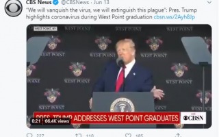 Pres. Trump highlights coronavirus during West Point graduation