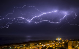 Lightning storm