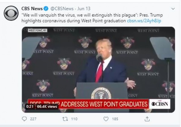 Pres. Trump highlights coronavirus during West Point graduation Pres. Trump highlights coronavirus during West Point graduation